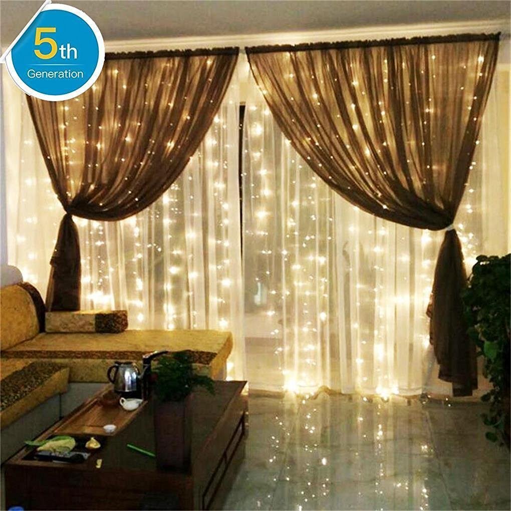 AMARS Safe Voltage Bedroom String LED Curtain Lights