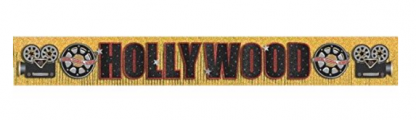 sparkling fringe amscan glitter letter hollywood banner gold