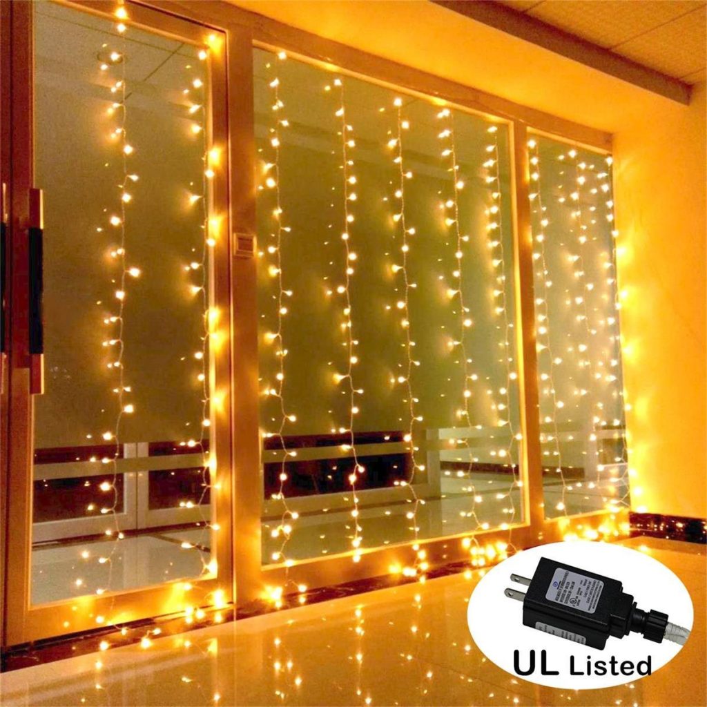 AMARS Safe Voltage Bedroom String LED Curtain Lights