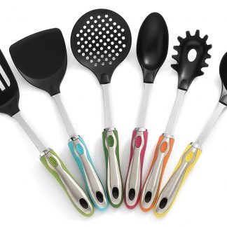 colored kitchen spatulas