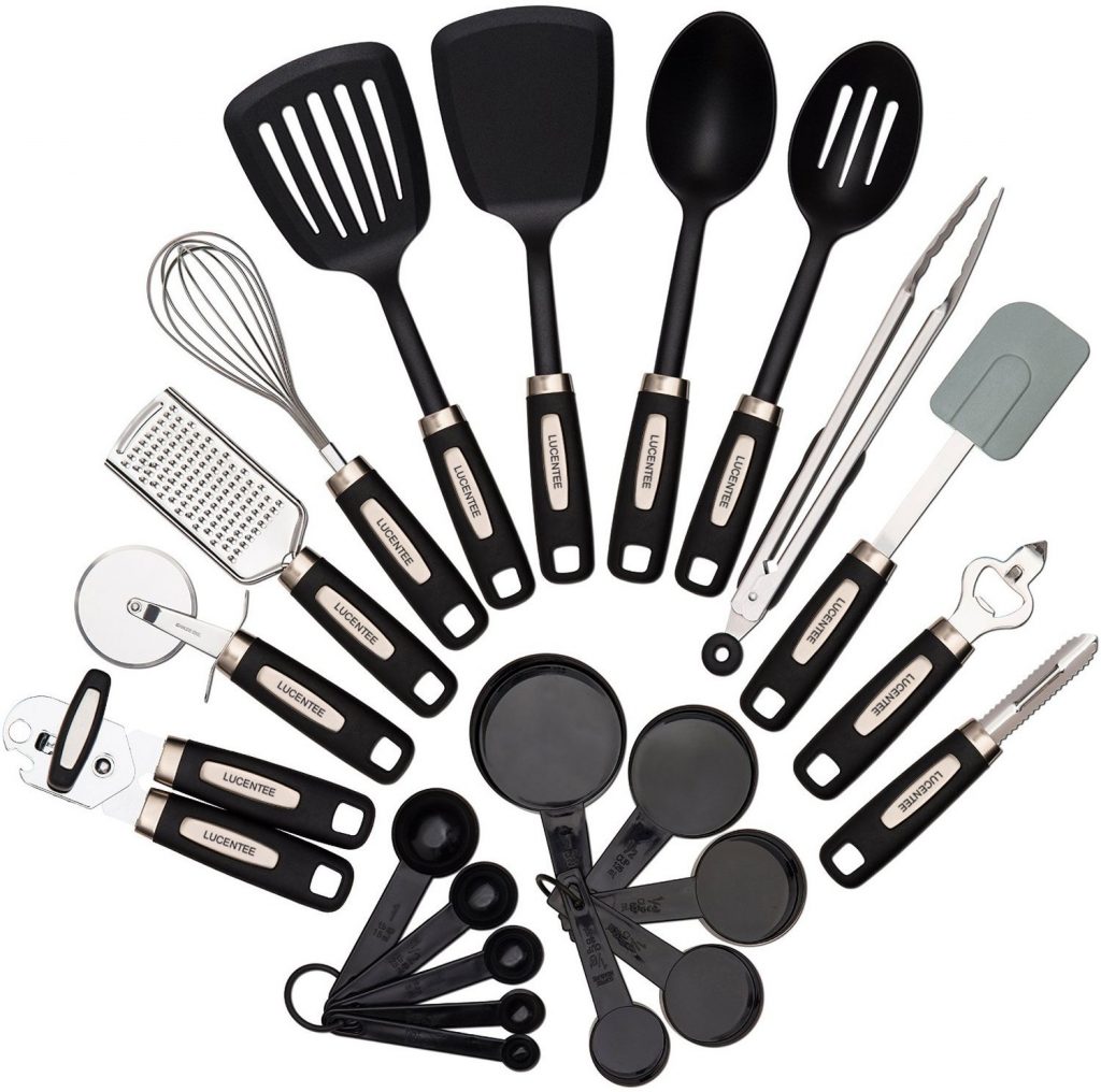 22-piece Kitchen Utensils Sets – Home Cooking Tools- Stainless Steel ...