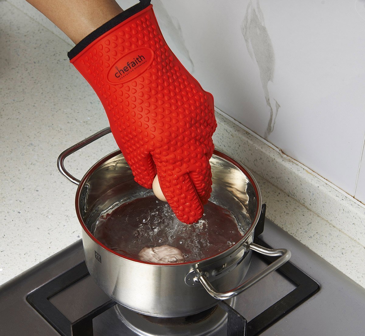 chefaith silicone kitchen gloves