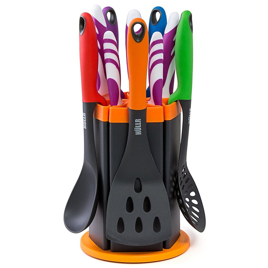 HULLR All In One Kitchen Utensils & Knives Set – 11 Piece Kitchen ...