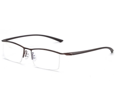 titanium semi rimless eyeglass frames