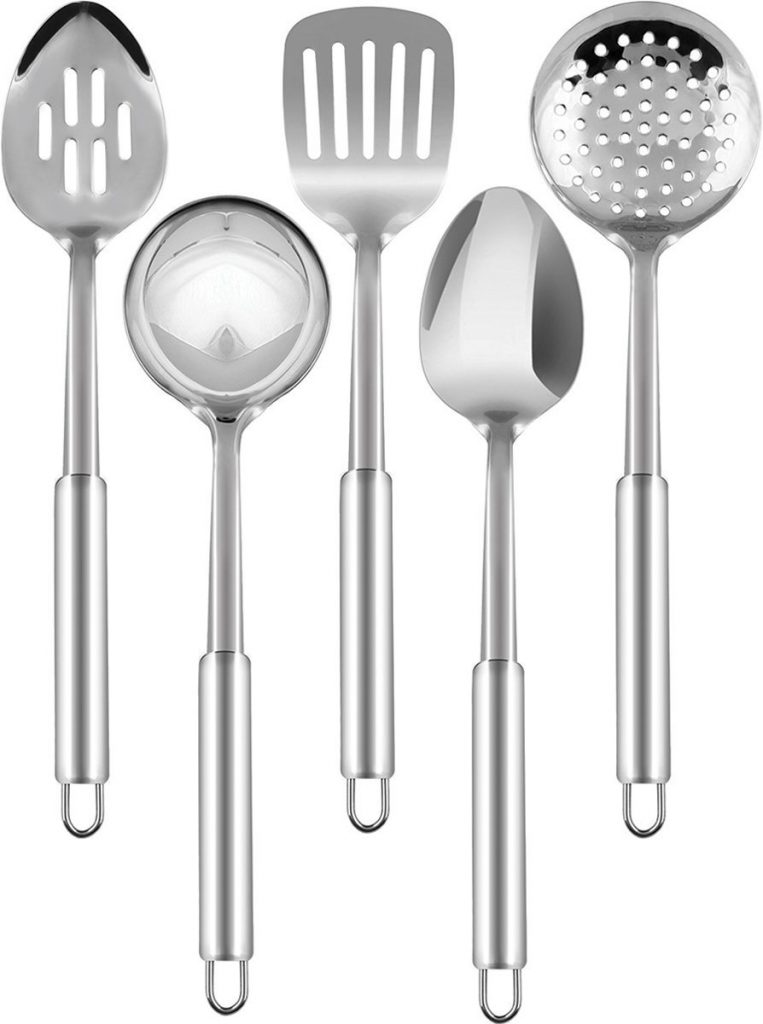 steel cooking spoon set