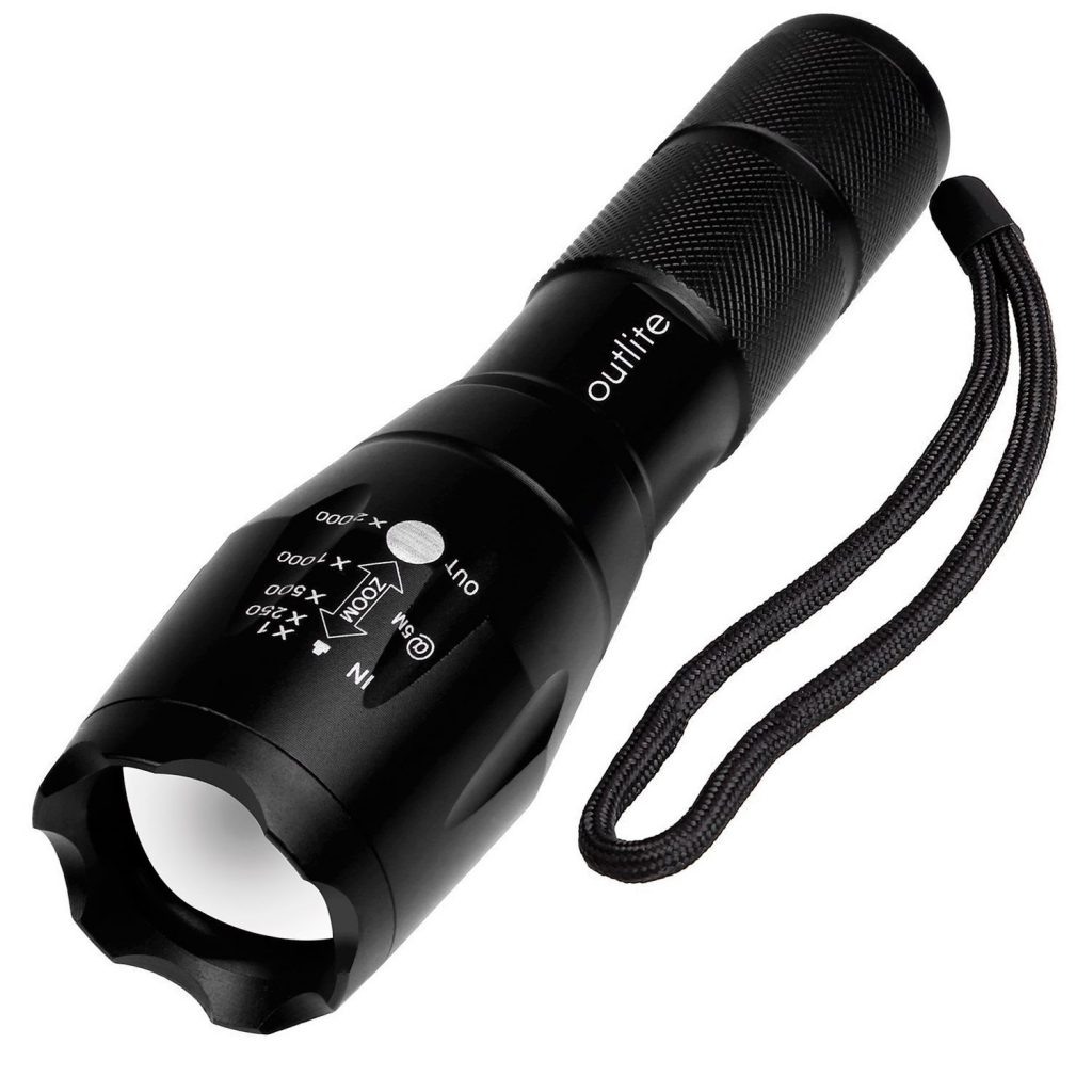 Outlite A100 Portable Ultra Bright Handheld LED Flashlight with 