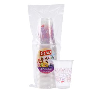 Glad for Kids Princess Disposable Plastic Cups, 16 Oz, 36 Count