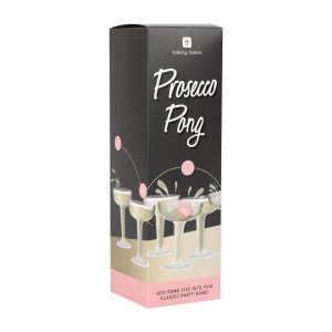 Talking Tables Prosecco Pong Drinking Game | Includes 12 Glasses & 3 Balls | Party Games for Bachelorette Party, Girls Night, Birthday, Bridal Shower, NYE, Christmas