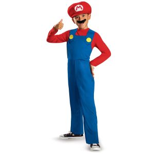 Disguise Nintendo Super Mario Costume, Officially Licensed Super Mario Brothers Boys Costume, Classic Child Size Medium (7-8)