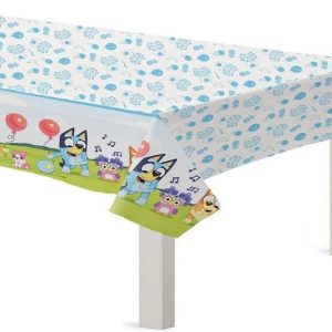 amscan Bluey Plastic Party Table Cover - 54" x 96" | Blue | 1 Pc.