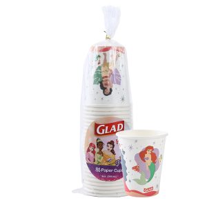 Glad for Kids Disney Princess Paper Cups, Magic, 9 Oz, 24 Count