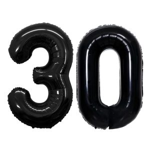 GOER Number 30 Balloons for 30th Birthday Party Decorations,42 Inch Jumbo Foil Helium Balloons for 30th Anniversary…