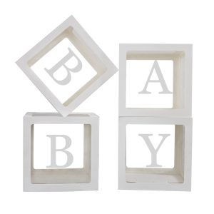Baby Boxes with Letters for Baby Shower,Baby Shower Gender Reveal Decor
