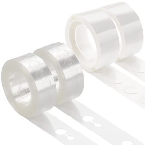 KICNIC Balloon Arch Strip Kit, 32.8 ft Tape Strips, 200 Glue Point Dots | Balloon Tape Strips and Glue Point Dot…