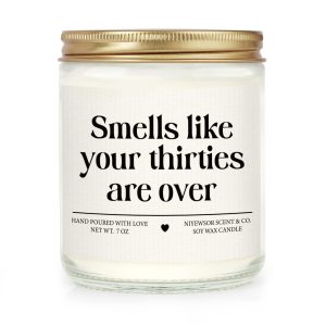 Niyewsor 40th Birthday Gifts Women Men, 40th Birthday Candle