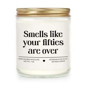 Niyewsor 60th Birthday Gifts for Women Men, 60th Birthday Candle