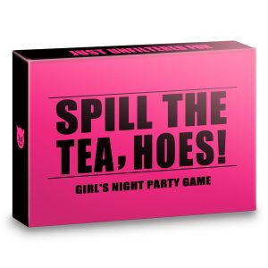 Trikendou Spill The Tea, Hoes! Girls Night Party Drinking Game for Bachelorette, Galentines or Ladies Night - A Drinking Game for Adults
