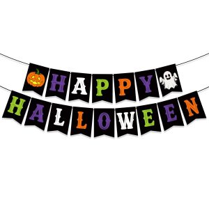 Actilize Halloween Decorations, Happy Halloween Banner, Classic Party Decor