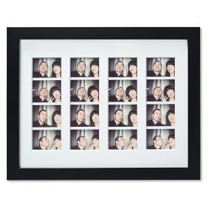 Golden State Art Photo Booth Frame, Black Wood and Real Glass