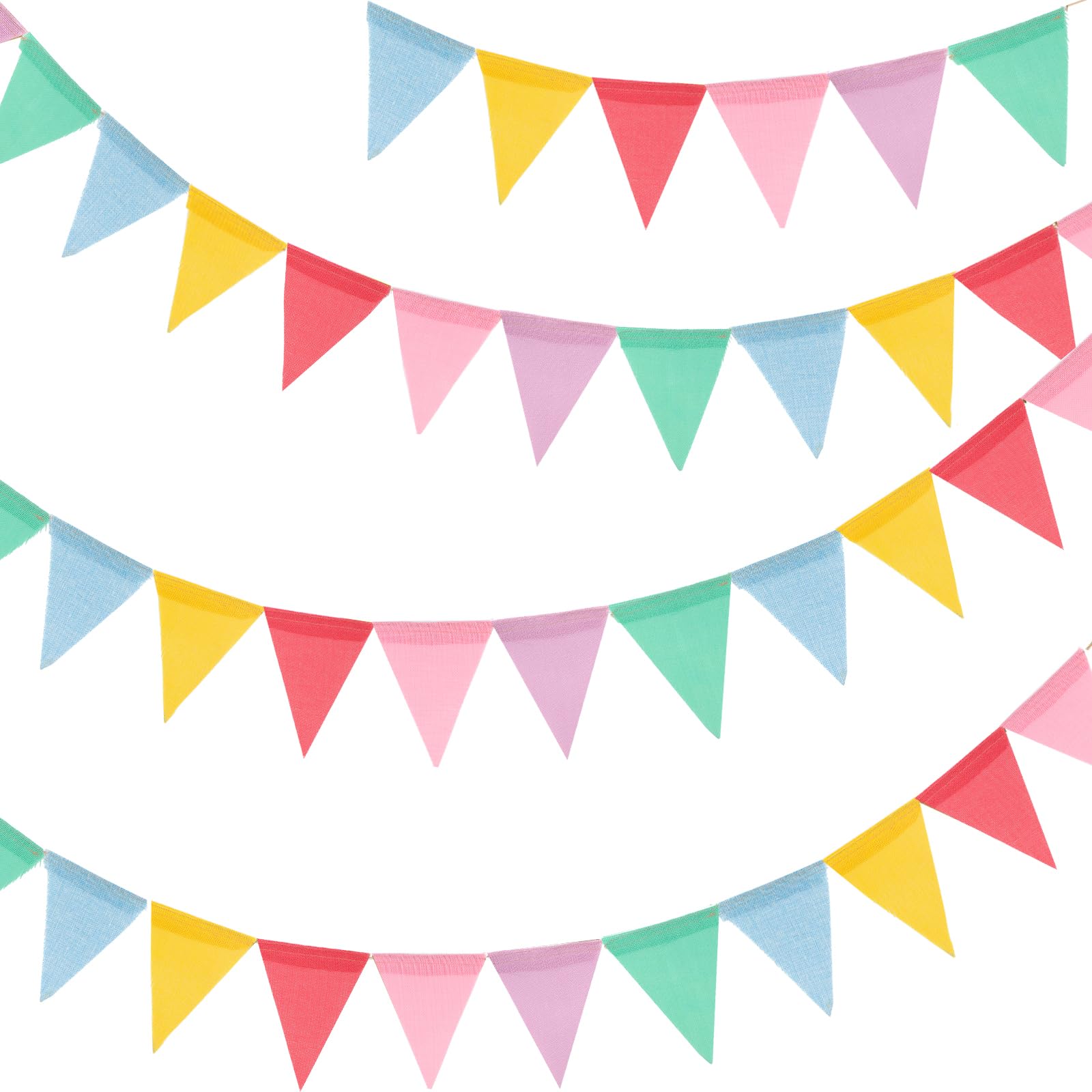 G2PLUS Bunting Banner,Pennant Banner for Birthday,Classroom, 3 Strings