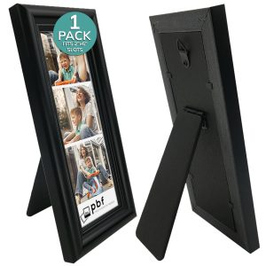 pbf 2x6 Photo Booth Frame Black Round Edge Glass Frame for Wall or Tabletop