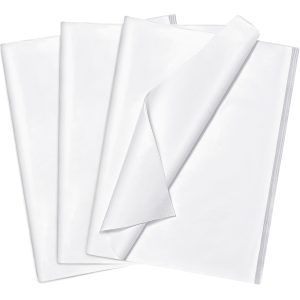 Bobobag 100 Sheets White Tissue Paper 20"X14" Tissue Paper for Gift Bags, Gift Wrapping Tissue, Christmas Tissue Paper Anniversary Holiday Decoration Arts Craft