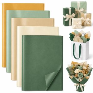 ROVIBIOBIO Vintage Tissue Paper for Gift Bags, 100 Sheets, 20 x 14 Inch