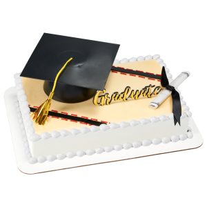 Mega Graduation Cake Topper Kit | 3 Piece Grad Party Decoration Set