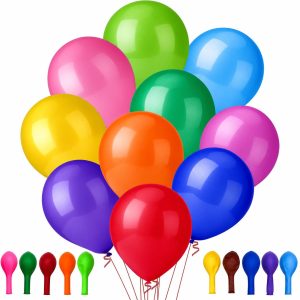 Yeunmu100 PCS Balloons Assorted Colors（Inside 10 Colors-10 Per Color), 12 Inch Balloons Bulk, Suitable for Birthday, Family Party, Graduation, Wedding