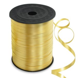 TONIFUL 500 Yards Gold Curling Ribbon Balloon String Gift Wrapping Decor
