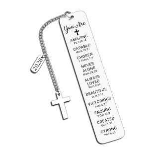 Baptism Gifts for Teen Girls Teenage Religious Christian Confirmation Gifts Bookmark for Women Girls First Communion Gifts for Girls Teens Boys Graduation Birthday Gifts Stocking Stuffers for Teen Boy
