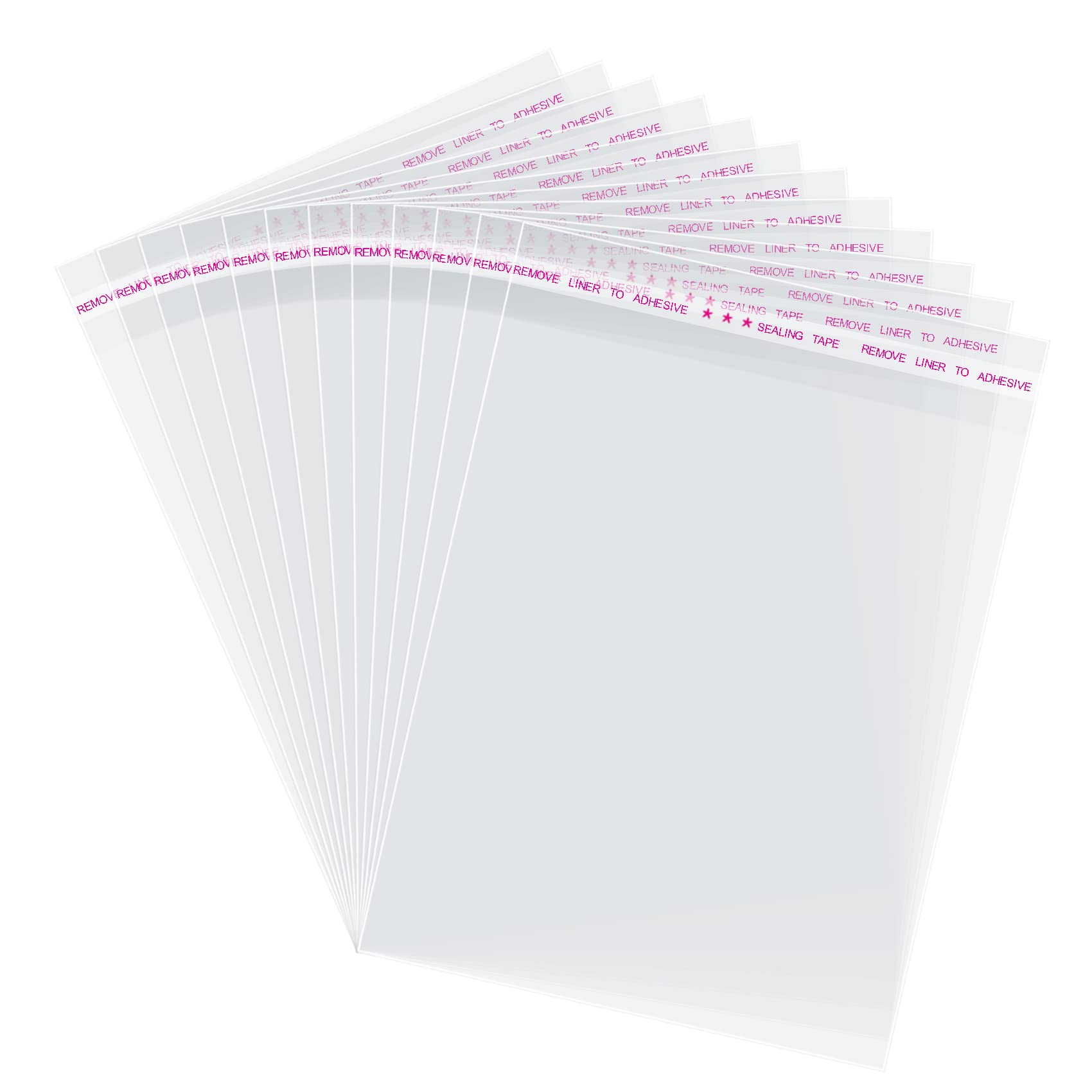 Morepack 5x7 In Cookie Bags Clear Self Sealing Cellophane Treat Bags 200Pcs