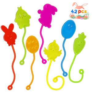 Easter Sticky Hands Bulk 42 PCS Party Favors for Kids Easter Egg Fillers