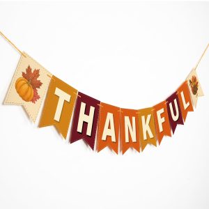 Thankful Banner Thanksgiving Party Decorations