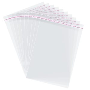 Morepack 6x9 In Cookie Bags Clear Self Sealing Cellophane Treat Bags 200Pcs