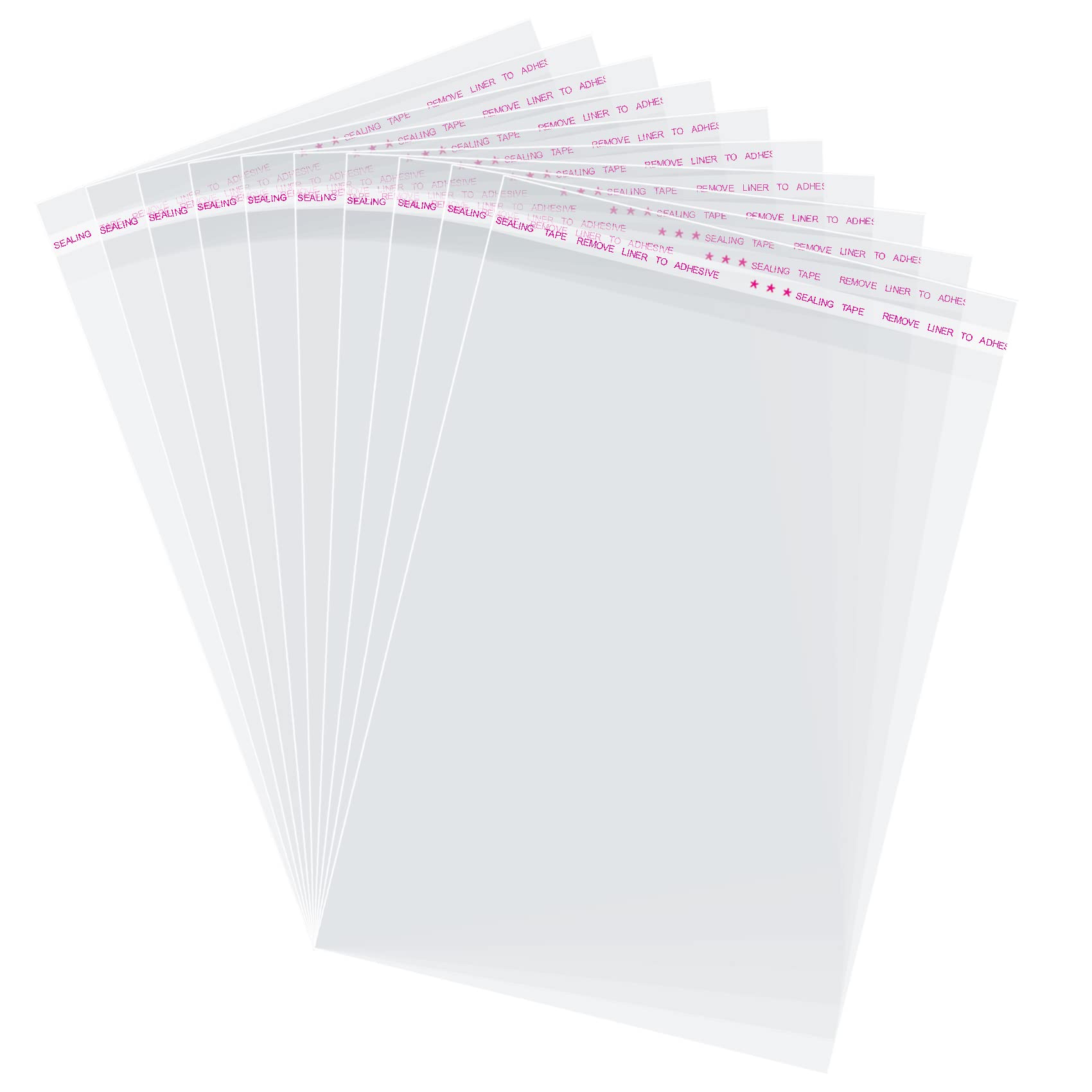 Morepack 6x9 In Cookie Bags Clear Self Sealing Cellophane Treat Bags 200Pcs