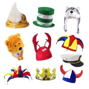 TD.IVES 6 Novelty Party Hats, Funny Costume Hats for Photo Booth Props