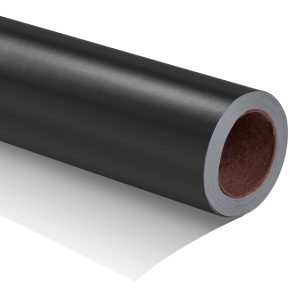 RUSPEPA Matte Black Wrapping Paper - Solid Color Matte Gift Wrapping Paper Roll Perfect for Wedding, Birthday for Men, Christmas, Baby Shower, Graduation Gift, Father's Day Gifts - 17 Inch X 16.5 Feet
