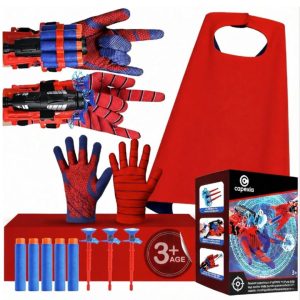 Superhero Toy Set 7-in-1 - 2 Shooters, 2 Gloves, 1 Cape & 2 Accessories