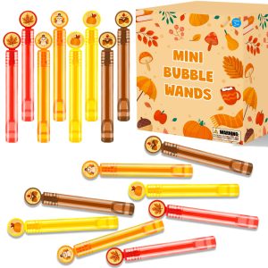Fall Mini Bubbles Party Favors for Kids 20-64Pack, Thanksgiving Toys Gifts Prizes Games for Toddlers, Autumn Friendsgiving Goody Treat Bag Stuffers Supplies School Candy Basket Filler Stuff