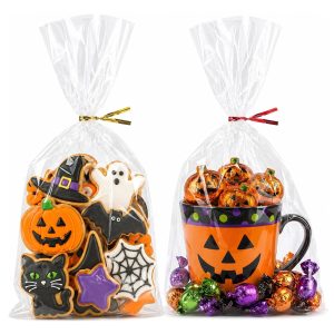 Morepack Cellophane Treat Bags 7x13 In 200 PCS Clear Cellophane Bags