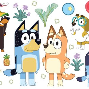 RoomMates Bluey Family and Friends Peel and Stick Wall Decals