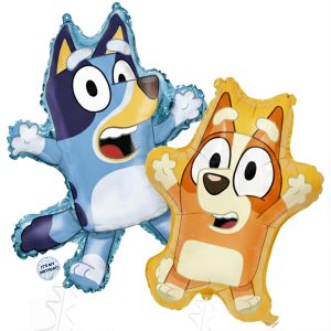 Bingo and Bluey Balloons, Large 25 & 28-Inch, Bluey Birthday Decorations