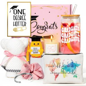 Frerdui Graduation Gift for Her, Class of 2026 Graduation Gifts Basket Box for Women, Senior High School College Grad Gift Set for Daughter Sister Friend, She Believed So She Did
