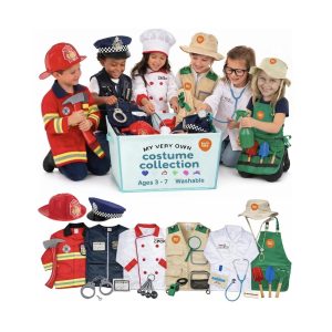 Born Toys 6-in-1 Kids Dress Up Clothes Costume Gift Set for Boys & Girls 3+
