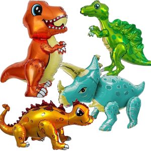 Uorbmaio Giant 3D Dinosaur Balloons for Dino Rex Boy Birthday Party Decor