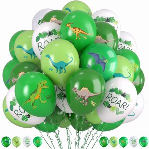 Zomiboo 36 Pcs Dinosaur Balloons 12 Inch for boys Birthday party