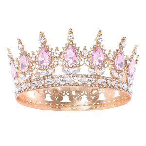 Feltent Queen Crown Princess Tiara for Women Birthday Cake Party Pageant