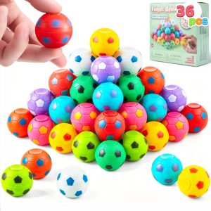 JOYIN 36 Pack Soccer Fidget Spinners Party Favors for Kids 4-8 8-12