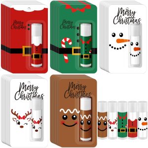 Sacubee 30 Pack Christmas Lip Balms Gifts Bulk Merry Christmas Party Favors